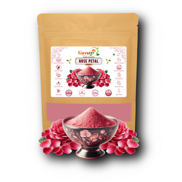 Gavatri Classic And Natural Rose Petal Powder For Face, Skin & Hair Care