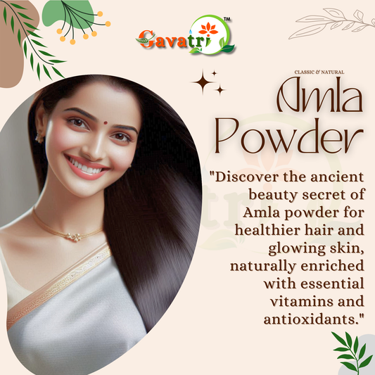Gavatri Classic And Natural Amla Powder For Hair, Skin And Consumption - Healthy Superfood