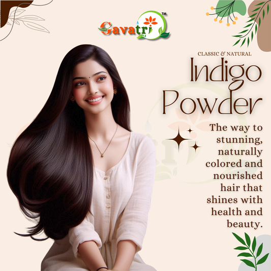 Gavatri Classic And Natural Indigo Leaf Powder For Hair Color & Hair Care