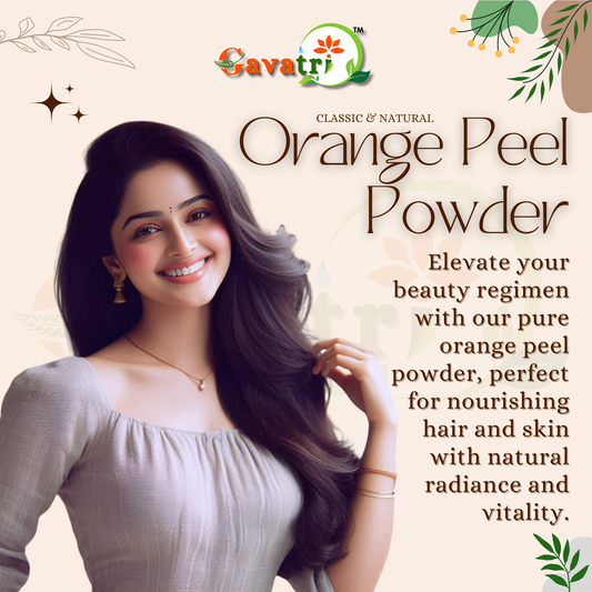 Gavatri Classic And Natural Orange Peel Powder For Face, Skin & Hair Care