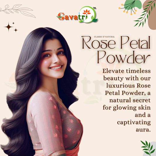 Gavatri Classic And Natural Rose Petal Powder For Face, Skin & Hair Care