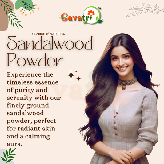 Gavatri Classic And Natural Sandalwood (Chandan) Powder For Face, Skin & Hair Care